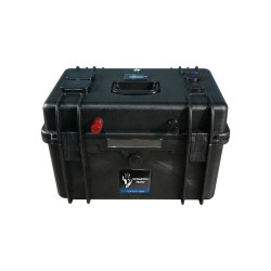 Batterie valise lithium LiFePO4 étanche IP65 25,6V 100Ah 2560Wh Bluetooth