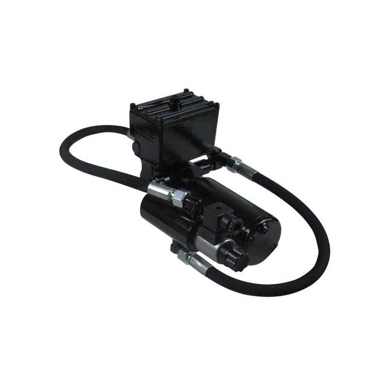 Groupe hydraulique L&S RV2BP NEWAVE 12 V – réversible à débit fixe – vérin simple tige