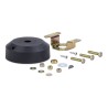 Support droit 90° noir pour crémaillère Safe-T QC