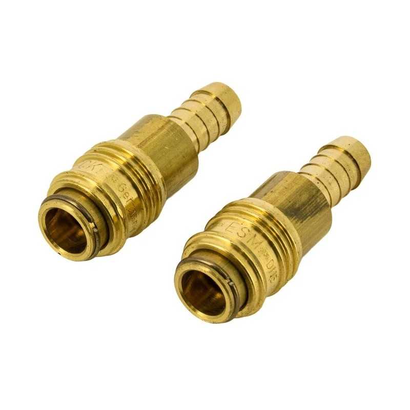 Jeu de 2 raccords rapides pour vérins hydrauliques