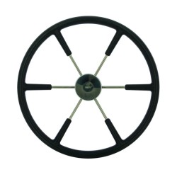 Volant noir diamètre 550 mm revêtu de mousse polyuréthane