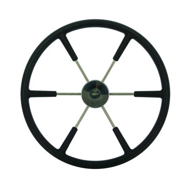 Volant noir diamètre 550 mm revêtu de mousse polyuréthane