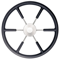 Volant noir diamètre 450 mm revêtu de mousse polyuréthane