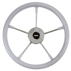 Volant gris diamètre 360 mm revêtu de mousse polyuréthane