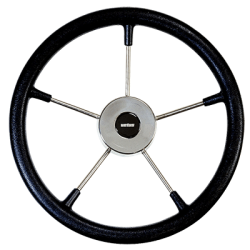Volant noir diamètre 320 mm revêtu de mousse polyuréthane