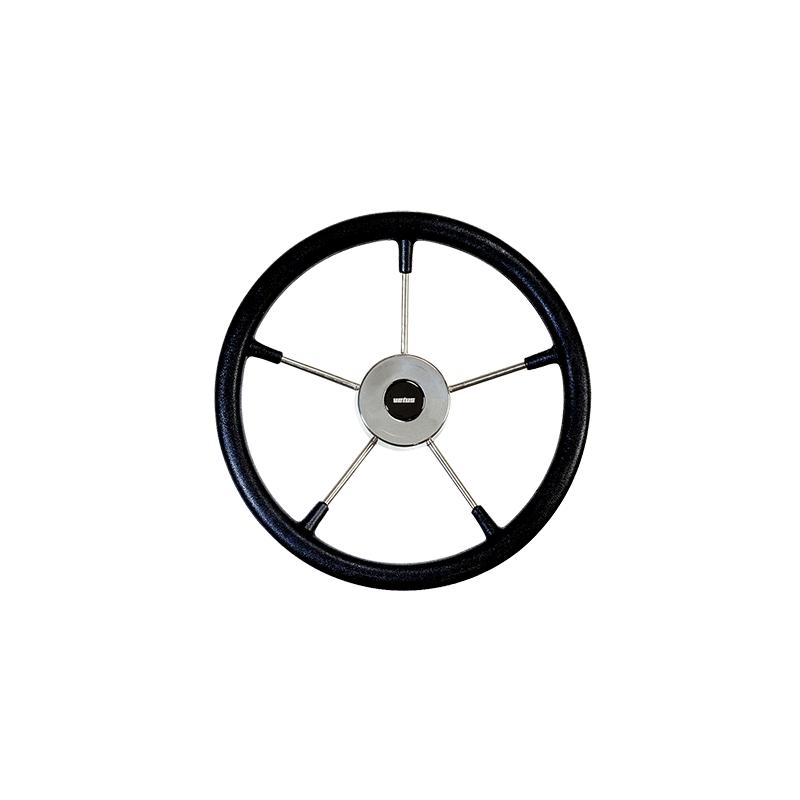 Volant noir diamètre 320 mm revêtu de mousse polyuréthane