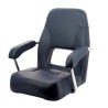 Siège de barre VETUS SAILOR2 bleu avec accoudoirs cadre aluminium anodisé