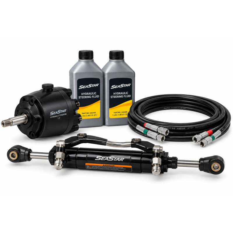 Kit direction hydraulique SeaStar 12 ft 3,66 m avec vérin HC5345-3