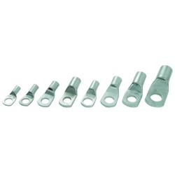 Lot de 20 cosses à œillet en cuivre étamé pour câble 25 mm² – Ø 8,4 mm
