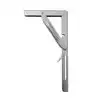 Fixation inox pour table, coudee 300x165x20mm