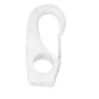 4 Mousquetons polyamide plastique blanc 49mm corde diamètre 6mm