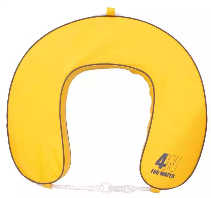 Bouée fer à cheval jaune 4W – flottabilité 145 N – Division 240
