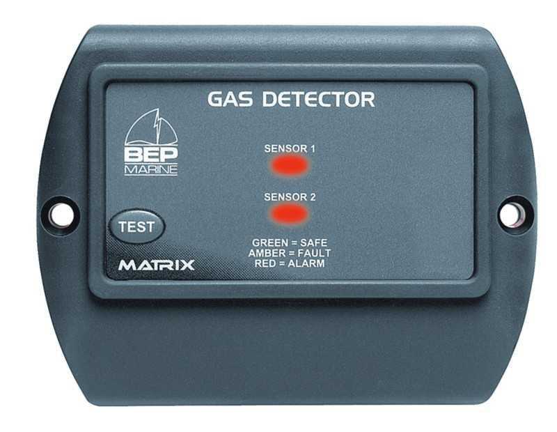 Détecteur de gaz GPL et essence MATRIX 12-24 volts dimensions 90 x 70 mm