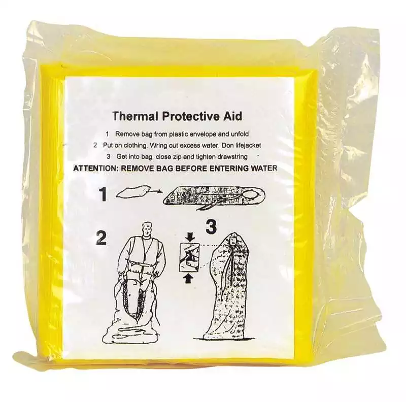 Protection thermique approuvée SOLAS protection survie individuelle