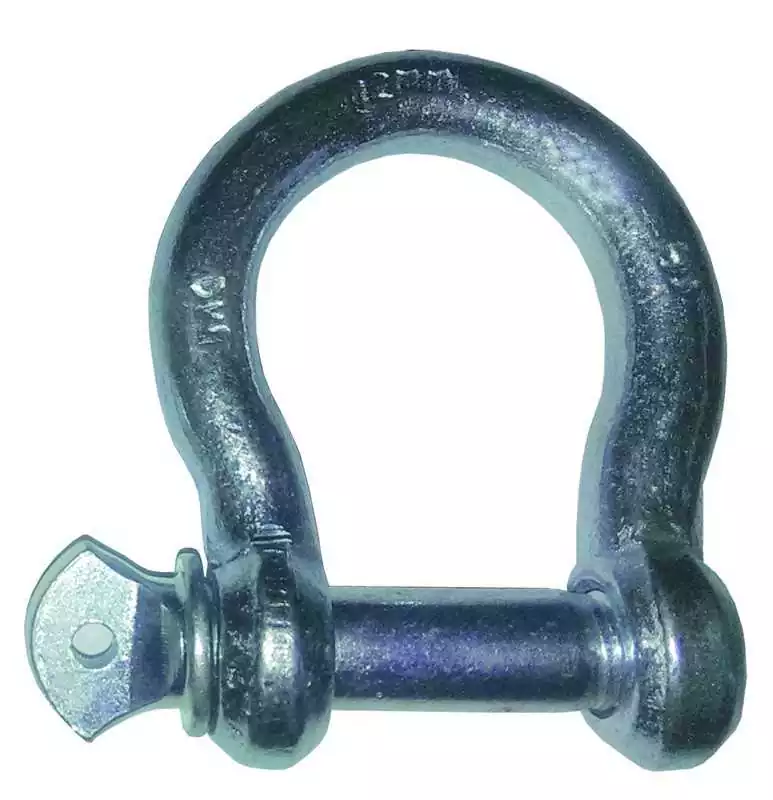 Manille lyre acier galvanisé Ø 6 mm – charge de travail 100 kg