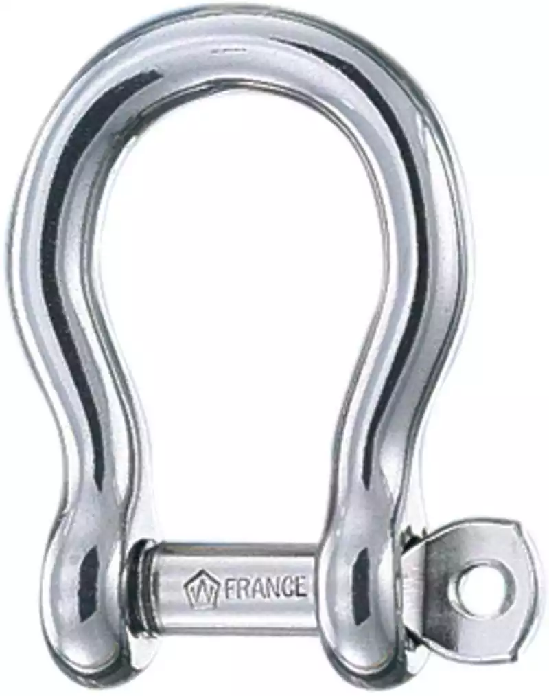 Manille Lyre autobloquante inox diamètre 4mm Hauteur intérieure 18mm charge 320Kg