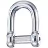 Manille à axe 6 pans creux droite diamètre 6mm hauteur intérieure 19mm charge 600Kg