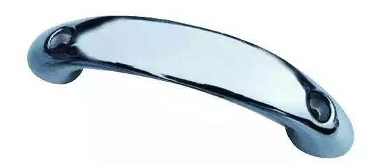 Poignée inox poli avec 2 trous de 8mm Longeur 170mm Hauteur 40mm