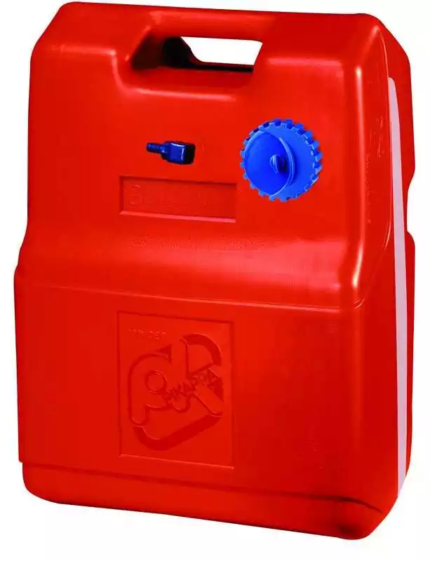 Nourrice 12 Litres pour essence annexe partie transparente sur le côté