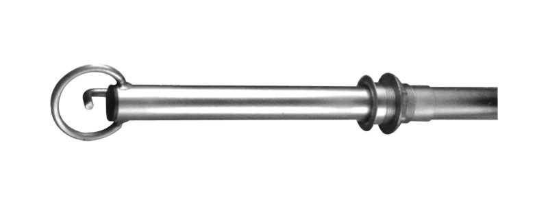 Potence ski nautique tube en inox de 110 cm diamètre 40 mm et son support de pont
