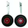 2 roues de relevage pliantes en inox Diamètre 260 mm