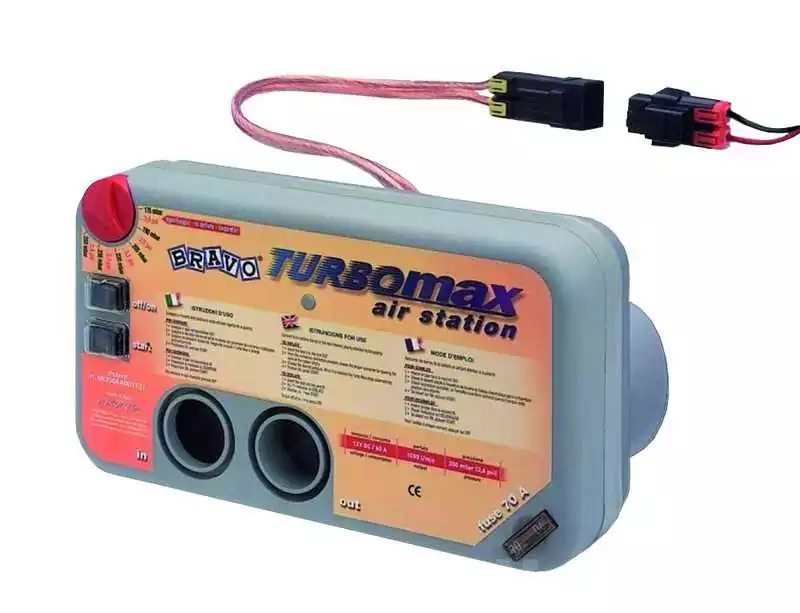 Gonfleur TURBO MAX 12V encastrable pression entre 175 et 250 mbar