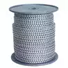 Cordage double tresse Bobine 100M Bland/Noir D 6MM 12 fuseaux