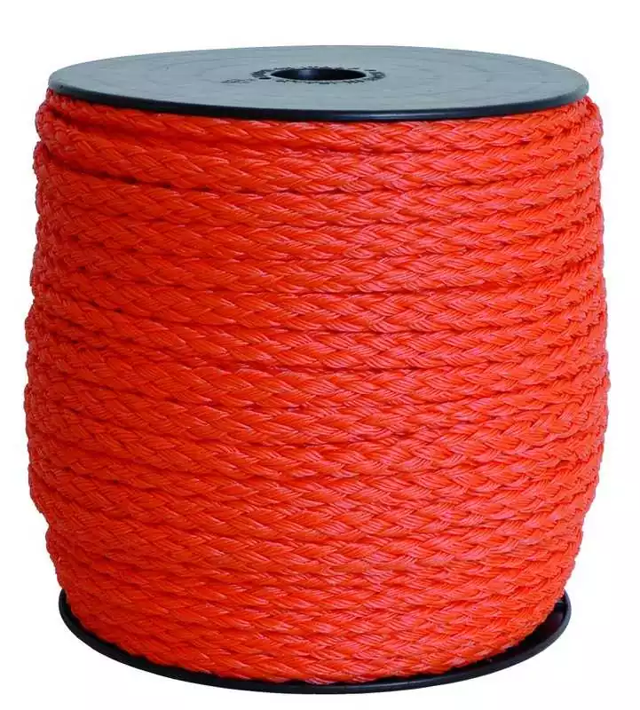 Cordage flottant 8 fuseaux diamètre 8mm L100m orange