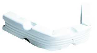Défense flexible à visser blanc dimensions 100 x 12 x 7 cm souple