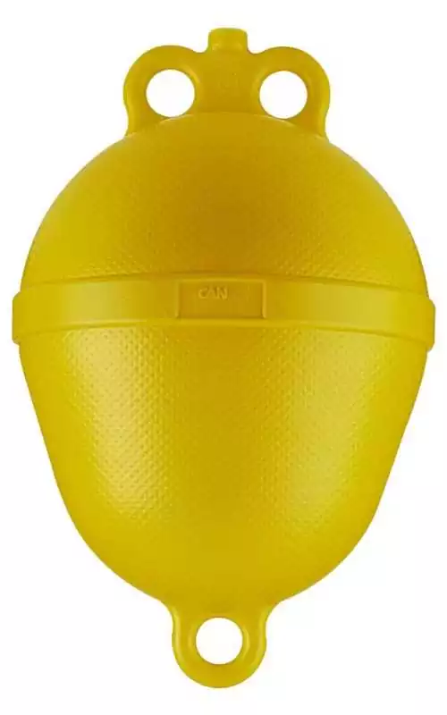 Bouée poire Jaune Diamètre 250mm Longueur 390 mm