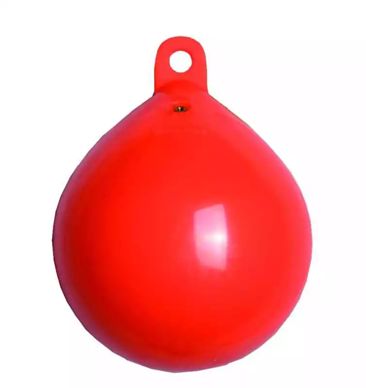 Flotteur Orange gonflable 1 oeil diamètre 15 x 21 cm 2 litres