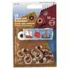 15 oeillets diamètre 11mm à river Pour cuir tissus bâche capote taud cagnard