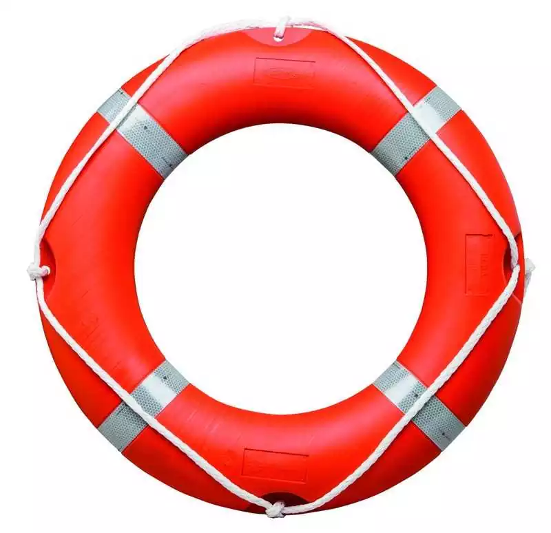 Bouée couronne SOLAS diamètre 60cm Flottabilité 14,5 kg