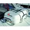Support inox radeau réglable 72-92 cm | Fixation bateau