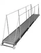 Passerelle de service bateau : robuste, fonctionnelle, usage pro